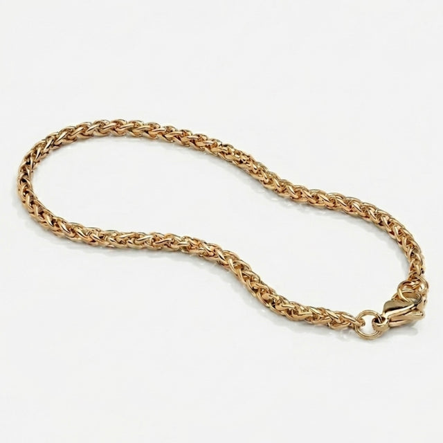 Pulseira Masculina - Braided Wheat (Ouro)